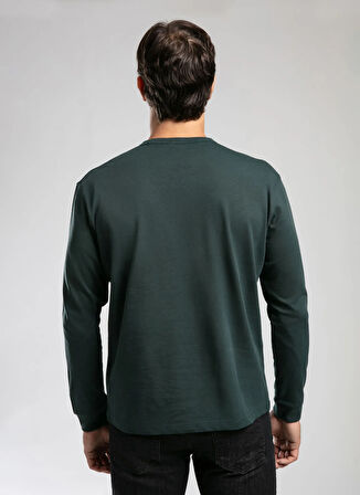 Lee Cooper Yuvarlak Yaka Zümrüt Yeşili Erkek Sweatshırt 261 LCM 241030 JORDY ZÜMRÜT