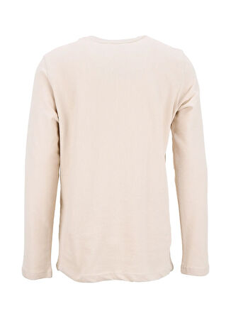 Lee Cooper Yuvarlak Yaka Bej Erkek Sweatshırt 261 LCM 241031 LECOSA BEJ