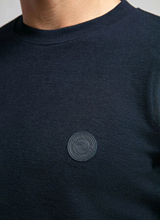 Lee Cooper Yuvarlak Yaka Lacivert Erkek Sweatshırt 261 LCM 241031 LECOSA LACİVERT