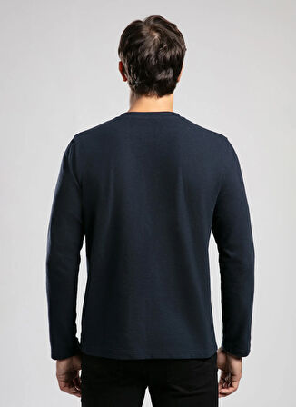 Lee Cooper Yuvarlak Yaka Lacivert Erkek Sweatshırt 261 LCM 241031 LECOSA LACİVERT