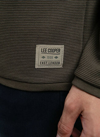 Lee Cooper Yuvarlak Yaka Haki Erkek Sweatshırt 261 LCM 241032 BEN HAKİ