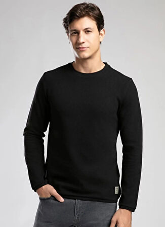 Lee Cooper Yuvarlak Yaka Siyah Erkek Sweatshırt 261 LCM 241032 BEN SİYAH