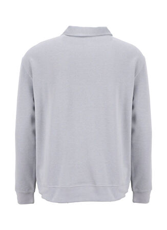 Lee Cooper Polo Yaka Gri Erkek Sweatshırt 261 LCM 241037 GALE GRİ