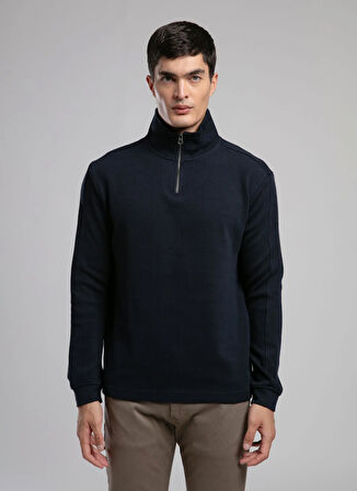 Lee Cooper Dik Yaka Lacivert Erkek Sweatshırt 261 LCM 241039 DESONA LACİVERT