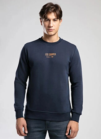 Lee Cooper Yuvarlak Yaka Lacivert Erkek Sweatshırt 261 LCM 241040 FROSE LACİVERT