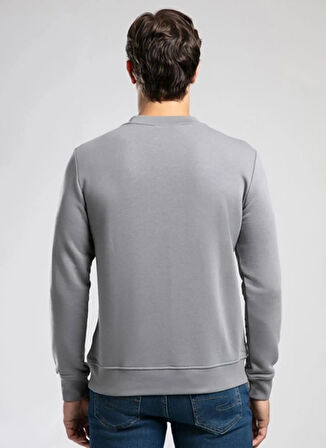 Lee Cooper Yuvarlak Yaka Gri Erkek Sweatshırt 261 LCM 241040 FROSE BUZ GRİ
