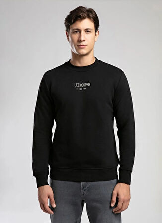 Lee Cooper Yuvarlak Yaka Siyah Erkek Sweatshırt 261 LCM 241040 FROSE SİYAH