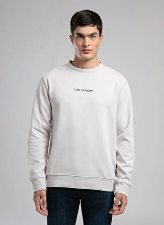 Lee Cooper Yuvarlak Yaka Taş Erkek Sweatshırt 261 LCM 241042 DORRES TAŞ