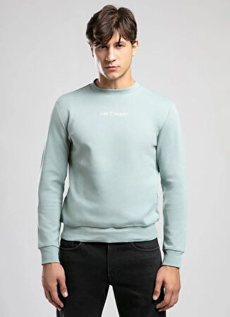 Lee Cooper Yuvarlak Yaka Mint Erkek Sweatshırt 261 LCM 241042 DORRES MINT