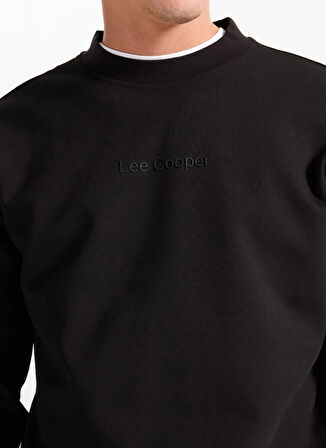 Lee Cooper Yuvarlak Yaka Siyah Erkek Sweatshırt 261 LCM 241042 DORRES SİYAH