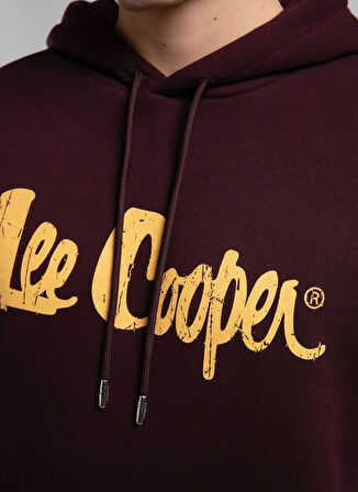 Lee Cooper Kapüşon Yaka Mürdüm Erkek Sweatshırt 261 LCM 241060 GREG MÜRDÜM