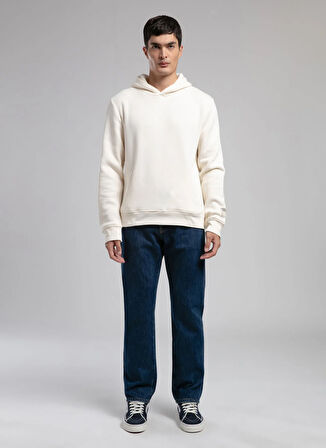 Lee Cooper Kapüşon Yaka Ekru Erkek Sweatshırt 261 LCM 241071 NATHAN EKRU