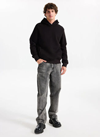 Lee Cooper Kapüşon Yaka Siyah Erkek Sweatshırt 261 LCM 241071 NATHAN SİYAH