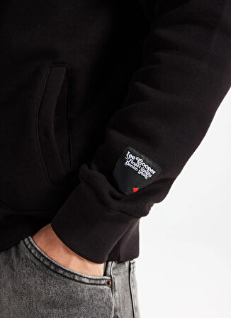 Lee Cooper Kapüşon Yaka Siyah Erkek Sweatshırt 261 LCM 241071 NATHAN SİYAH