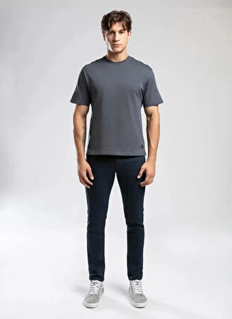 Lee Cooper Yuvarlak Yaka Koyu İndigo Erkek T-Shirt 261 LCM 242001 HEVASS K. İNDİGO