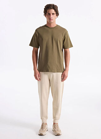 Lee Cooper Yuvarlak Yaka Haki Erkek T-Shirt 261 LCM 242001 HEVASS HAKİ