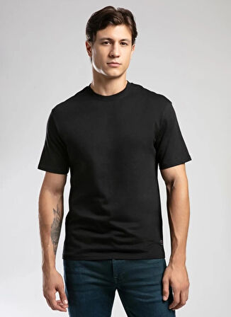 Lee Cooper Yuvarlak Yaka Siyah Erkek T-Shirt 261 LCM 242001 HEVASS SİYAH