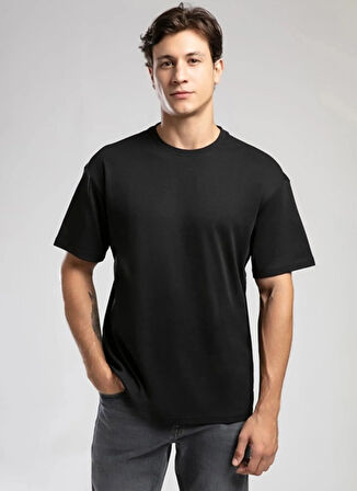 Lee Cooper Yuvarlak Yaka Siyah Erkek T-Shirt 261 LCM 242002 MERISO SİYAH