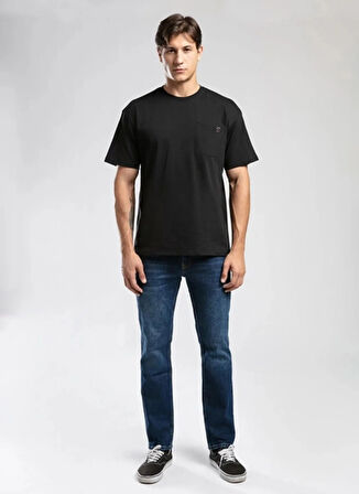 Lee Cooper Yuvarlak Yaka Siyah Erkek T-Shirt 261 LCM 242003 WEST SİYAH