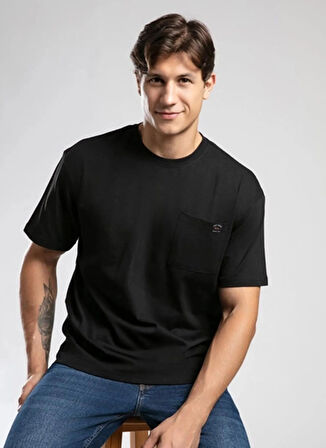 Lee Cooper Yuvarlak Yaka Siyah Erkek T-Shirt 261 LCM 242003 WEST SİYAH