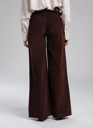 Lee Cooper Yüksek Bel Normal Kahve Kadın Pantolon 261 LCF 221002 DAYS KAHVE