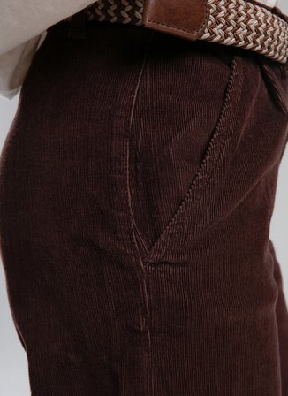 Lee Cooper Yüksek Bel Normal Kahve Kadın Pantolon 261 LCF 221002 DAYS KAHVE