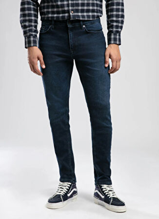 Lee Cooper Normal Bel Slim Fit Mavi Erkek Denim Pantolon 261 LCM 121074 JACK EASTER OD BLACK