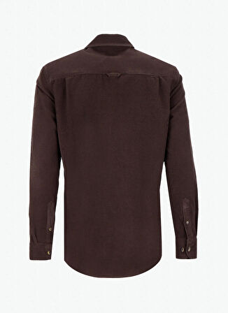 Lee Cooper Regular Fit Kahve Erkek Gömlek 261 LCM 241001 WORNES KAHVE