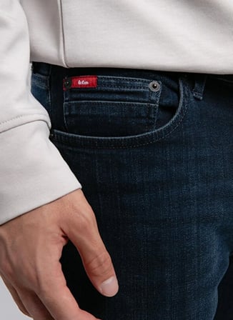 Lee Cooper Lacivert Erkek Slim Straight Denim Pantolon 261 LCM 121083 JAGGER OPHELIA OD