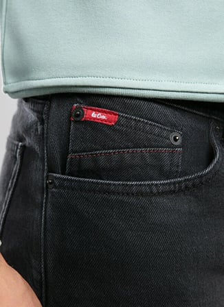 Lee Cooper Siyah Erkek Straight Denim Pantolon 261 LCM 121089 HARRY KENDALL BLACK