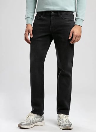 Lee Cooper Siyah Erkek Straight Denim Pantolon 261 LCM 121089 HARRY KENDALL BLACK
