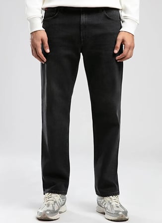 Lee Cooper Siyah Erkek Straight Denim Pantolon 261 LCM 121090 RICKY KENDALL BLACK