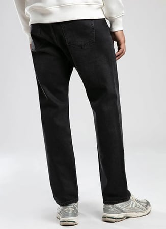 Lee Cooper Siyah Erkek Straight Denim Pantolon 261 LCM 121090 RICKY KENDALL BLACK