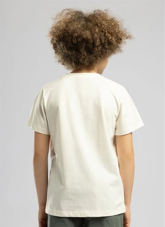Lee Cooper Ekru Erkek Çocuk T-Shirt 262 LCB 242002 ANTIQUE EKRU