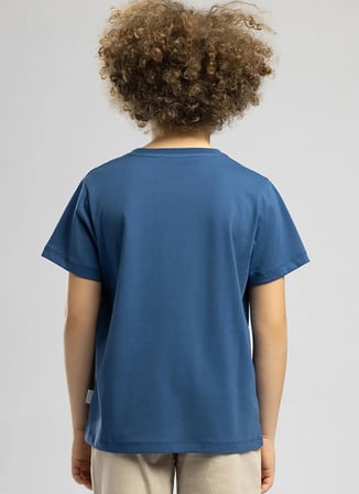 Lee Cooper Mavi Erkek Çocuk Baskılı T-Shirt 262 LCB 242011 CARDE İNDİGO