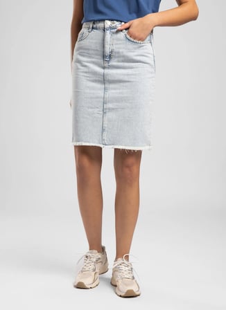 Lee Cooper Buz Mavisi Kadın Etek 262 LCF 126003 NEW DENIM