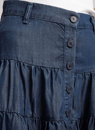Lee Cooper Lacivert Kadın Etek 262 LCF 126007 JESY DENIM