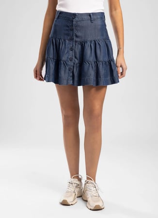 Lee Cooper Lacivert Kadın Etek 262 LCF 126007 JESY DENIM