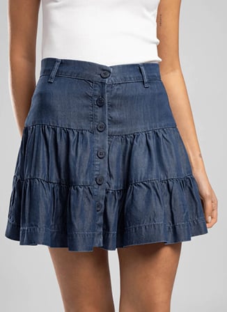 Lee Cooper Lacivert Kadın Etek 262 LCF 126007 JESY DENIM