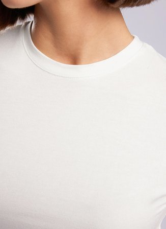 Lee Cooper Ekru Kadın T-Shirt 262 LCF 242007 ABEL EKRU