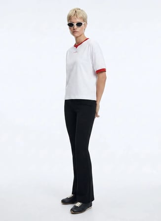 Beyaz Kadın %100 Pamuk T-Shirt 262 LCF 242010 BRIANA BEYAZ