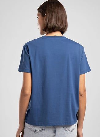 İndigo Kadın %100 Pamuk T-Shirt 262 LCF 242013 ZEBRARS İNDİGO