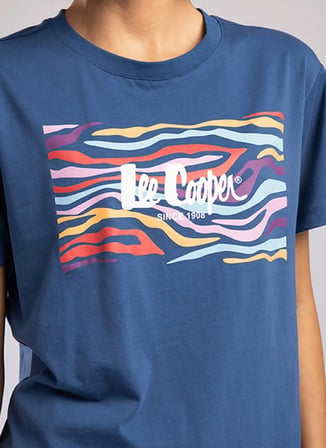 İndigo Kadın %100 Pamuk T-Shirt 262 LCF 242013 ZEBRARS İNDİGO