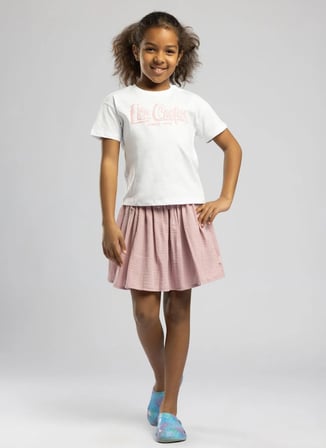 Lee Cooper Beyaz Kız Çocuk Baskılı T-Shirt 262 LCG 242006 SKETCH