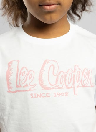 Lee Cooper Beyaz Kız Çocuk Baskılı T-Shirt 262 LCG 242006 SKETCH