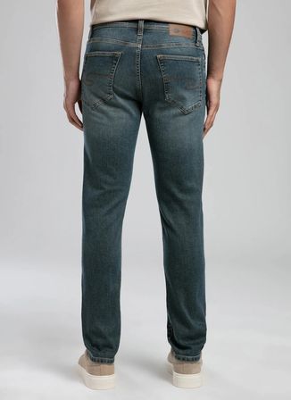 Lee Cooper Normal Bel Slim Straight Mavi Erkek Denim Pantolon 262 LCM 121007 JAGGER OCTOPUS JNB