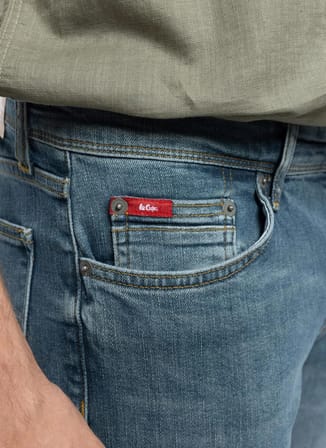 Lee Cooper Normal Bel Slim Straight Taş Erkek Denim Pantolon 262 LCM 121013 JAGGER FERB NLB STON
