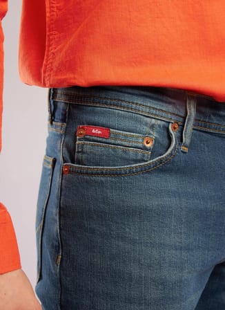 Lee Cooper Lacivert Erkek Slim Straight Denim Pantolon 262 LCM 121015 JAGGER ANGEL BLUE