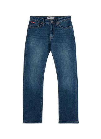 Lee Cooper Mavi Erkek Straight Denim Pantolon 262 LCM 121045 HARRY ANGEL STONE