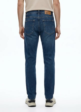 Lee Cooper Mavi Erkek Straight Denim Pantolon 262 LCM 121045 HARRY ANGEL STONE